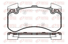 Sada brzdových destiček, kotoučová brzda REMSA 1463.00