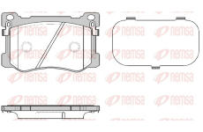 Sada brzdových destiček, kotoučová brzda REMSA 1475.12