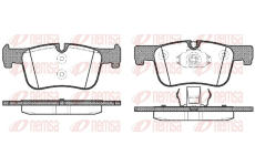 Sada brzdových destiček, kotoučová brzda REMSA 1478.00