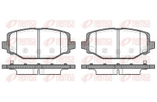 Sada brzdových destiček, kotoučová brzda REMSA 1483.04