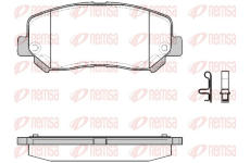 Sada brzdových destiček, kotoučová brzda REMSA 1513.22