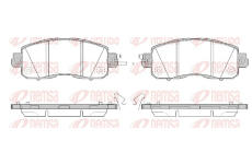 Sada brzdových destiček, kotoučová brzda REMSA 1517.04