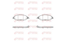 Sada brzdových destiček, kotoučová brzda REMSA 1518.04