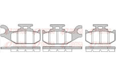 Sada brzdových destiček, kotoučová brzda REMSA 1519.00