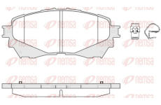 Sada brzdových destiček, kotoučová brzda REMSA 1538.04