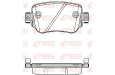Sada brzdových destiček, kotoučová brzda REMSA 1549.08