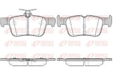 Sada brzdových destiček, kotoučová brzda REMSA 1551.42