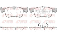 Sada brzdových destiček, kotoučová brzda REMSA 1580.00