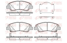 Sada brzdových destiček, kotoučová brzda REMSA 1583.02