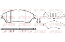 Sada brzdových destiček, kotoučová brzda REMSA 1589.02