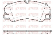 Sada brzdových destiček, kotoučová brzda REMSA 1595.00