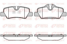 Sada brzdových destiček, kotoučová brzda REMSA 1600.00