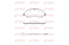 Sada brzdových destiček, kotoučová brzda REMSA 1602.12