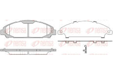 Sada brzdových destiček, kotoučová brzda REMSA 1620.00