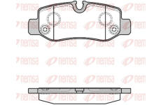 Sada brzdových destiček, kotoučová brzda REMSA 1624.00