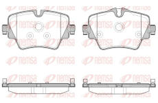 Sada brzdových destiček, kotoučová brzda REMSA 1625.08