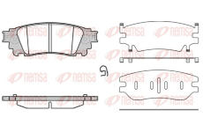 Sada brzdových destiček, kotoučová brzda REMSA 1636.00