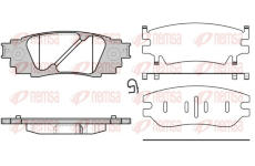 Sada brzdových destiček, kotoučová brzda REMSA 1636.10
