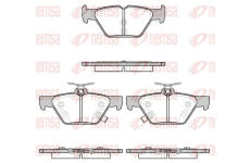 Sada brzdových destiček, kotoučová brzda REMSA 1638.02