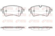 Sada brzdových destiček, kotoučová brzda REMSA 1669.10