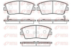 Sada brzdových destiček, kotoučová brzda REMSA 1676.02