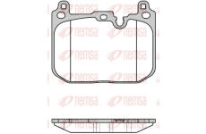 Sada brzdových destiček, kotoučová brzda REMSA 1680.00