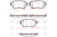 Sada brzdových destiček, kotoučová brzda REMSA 1682.02