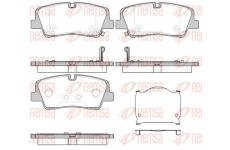 Sada brzdových destiček, kotoučová brzda REMSA 1687.00