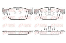 Sada brzdových destiček, kotoučová brzda REMSA 1692.10