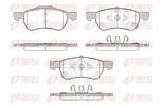 Sada brzdových destiček, kotoučová brzda REMSA 1693.12