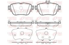 Sada brzdových destiček, kotoučová brzda REMSA 1699.00