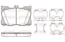 Sada brzdových destiček, kotoučová brzda REMSA 1705.00