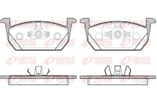 Sada brzdových destiček, kotoučová brzda REMSA 1710.00