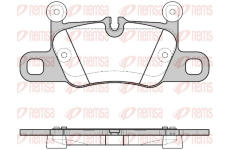 Sada brzdových destiček, kotoučová brzda REMSA 1714.00