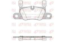 Sada brzdových destiček, kotoučová brzda REMSA 1714.20