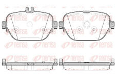 Sada brzdových destiček, kotoučová brzda REMSA 1725.08