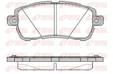 Sada brzdových destiček, kotoučová brzda REMSA 1728.00