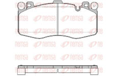 Sada brzdových destiček, kotoučová brzda REMSA 1733.00
