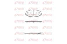 Sada brzdových destiček, kotoučová brzda REMSA 1770.01