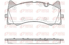 Sada brzdových destiček, kotoučová brzda REMSA 1781.00