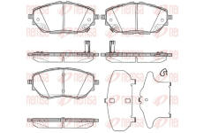 Sada brzdových destiček, kotoučová brzda REMSA 1786.02