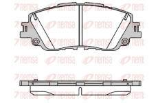 Sada brzdových destiček, kotoučová brzda REMSA 1787.00
