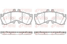 Sada brzdových destiček, kotoučová brzda REMSA 1789.00