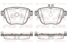 Sada brzdových destiček, kotoučová brzda REMSA 1792.00