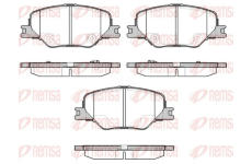 Sada brzdových destiček, kotoučová brzda REMSA 1795.02