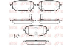 Sada brzdových destiček, kotoučová brzda REMSA 1802.02