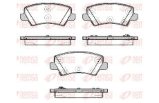 Sada brzdových destiček, kotoučová brzda REMSA 1804.02
