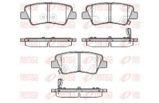 Sada brzdových destiček, kotoučová brzda REMSA 1807.02
