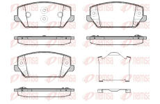 Sada brzdových destiček, kotoučová brzda REMSA 1809.02