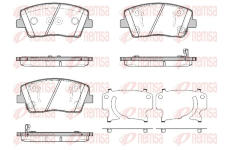 Sada brzdových destiček, kotoučová brzda REMSA 1811.02